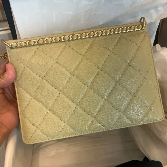 23A Dark beige Chanel flap bag - Picture 8 of 15